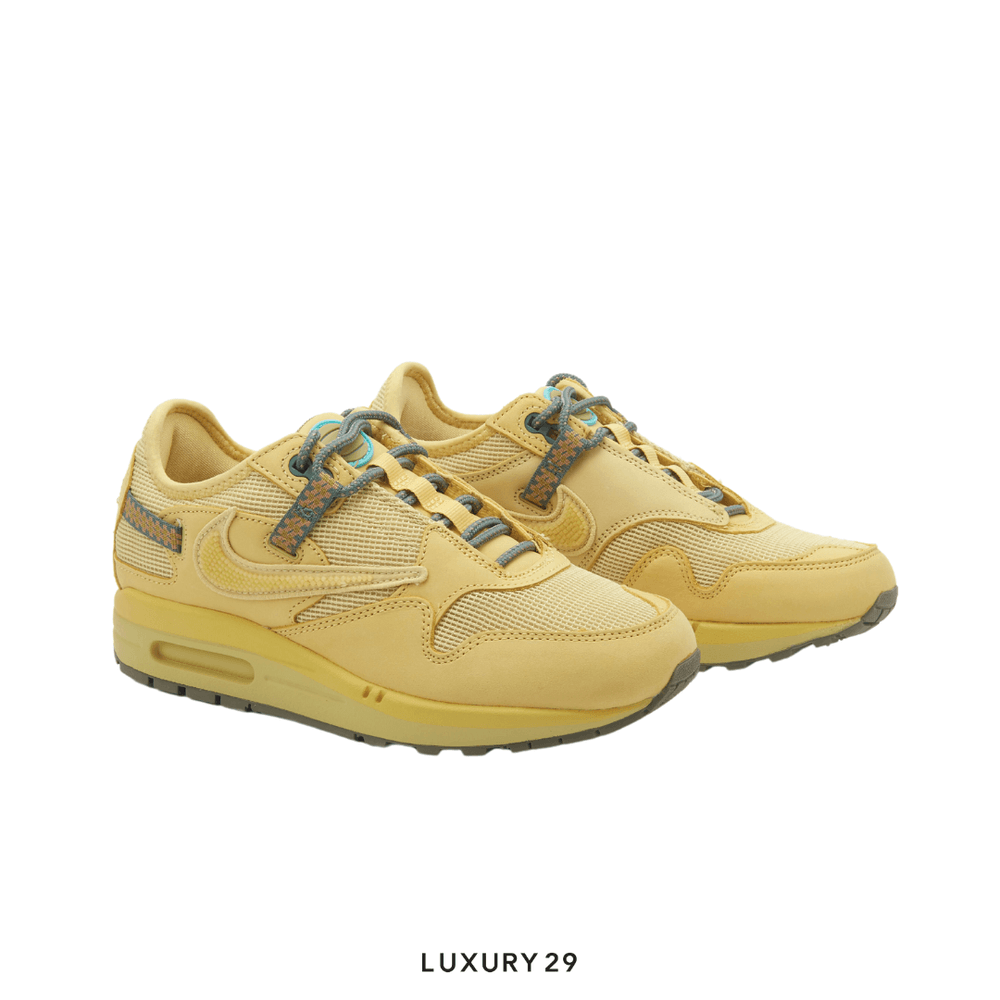 Nike Air Max 1 Travis Scott Cactus Jack Saturn Gold(39, Gold)