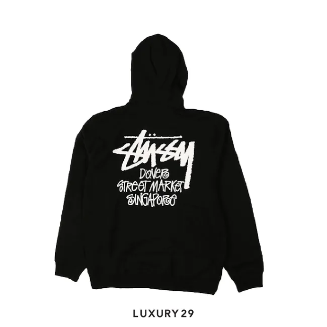 Stussy STOCK SINGAPORE HOODIE Black