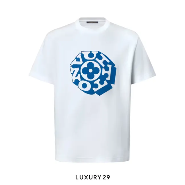 Louis Vuitton LV T-shirt with printed logo White