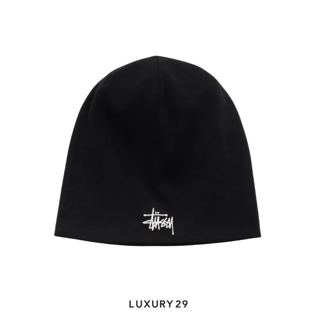 STUSSY JERSEY SKULLCAP BLACK