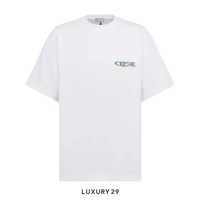 DIOR AND LEWIS HAMILTON T-Shirt Cotton Jersey White