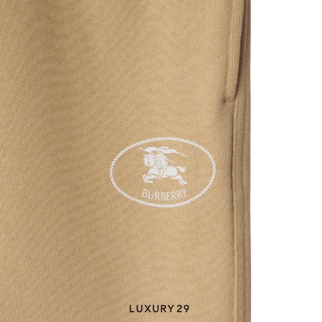 Burberry Knight Stamp Cotton Shorts Flax beige(S, Neutrals)