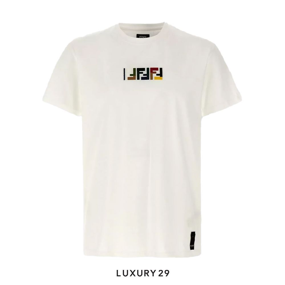 Fendi Triple ff Crew-neck T-shirt White(S, White)