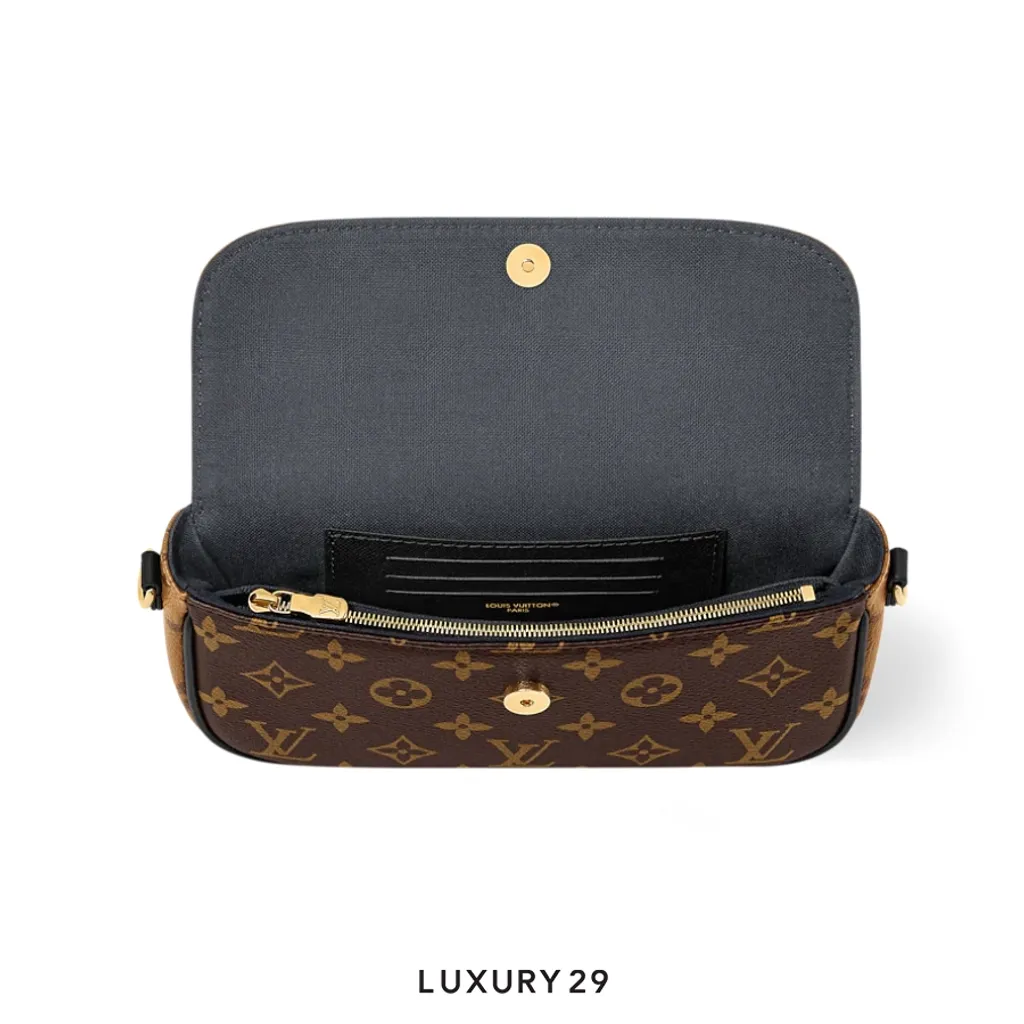 Louis Vuitton LV Ivy Chain Wallet Monogram Reverse Canvas Brown(Small, Brown)
