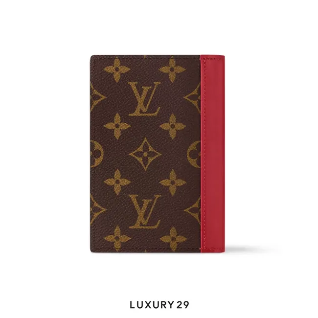 Louis Vuitton LV Passport Cover Sari Red