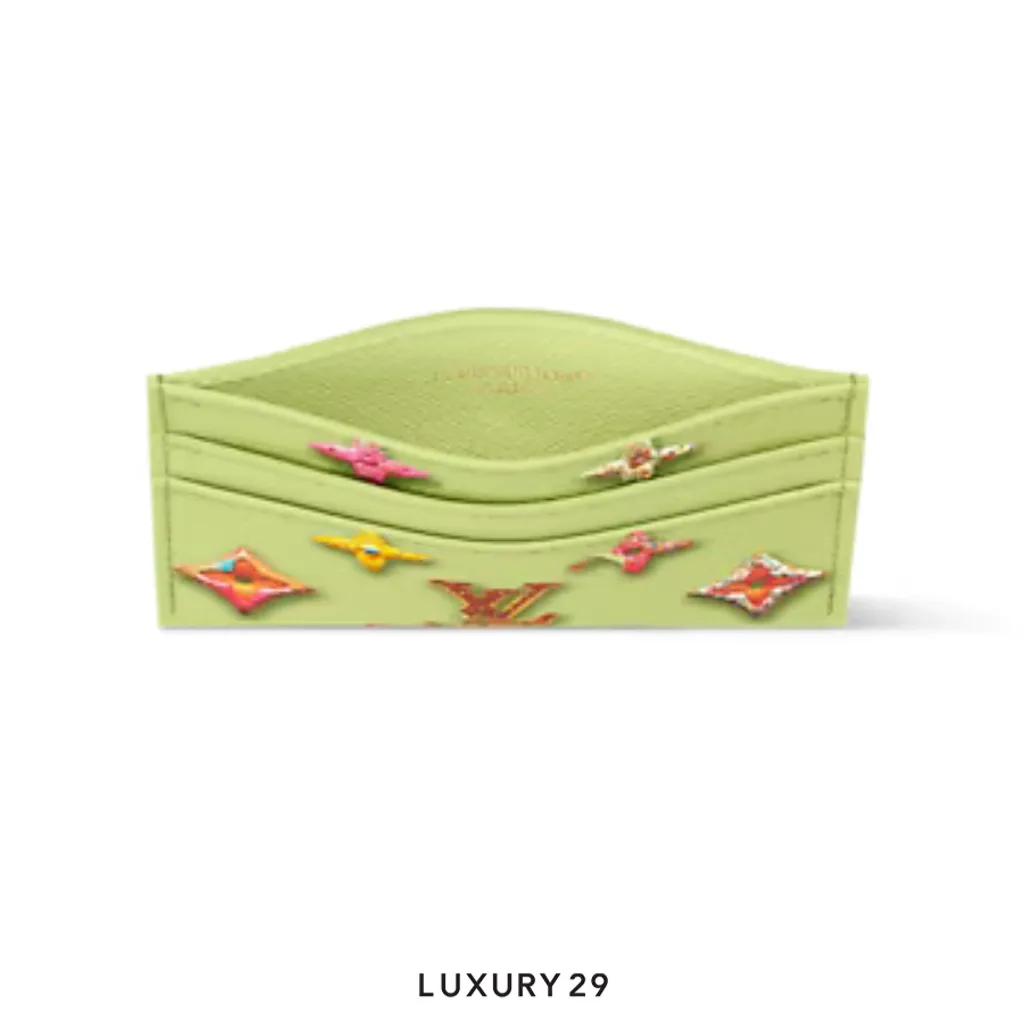 Louis Vuitton LV Double Card Holder Pistachio color(Small, Green)