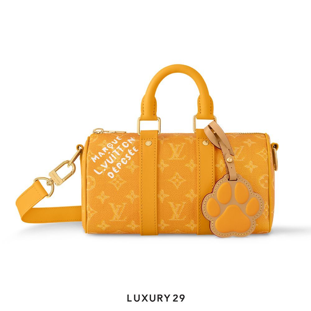 Louis Vuitton LV Keepall Bandouliere 25 Yellow