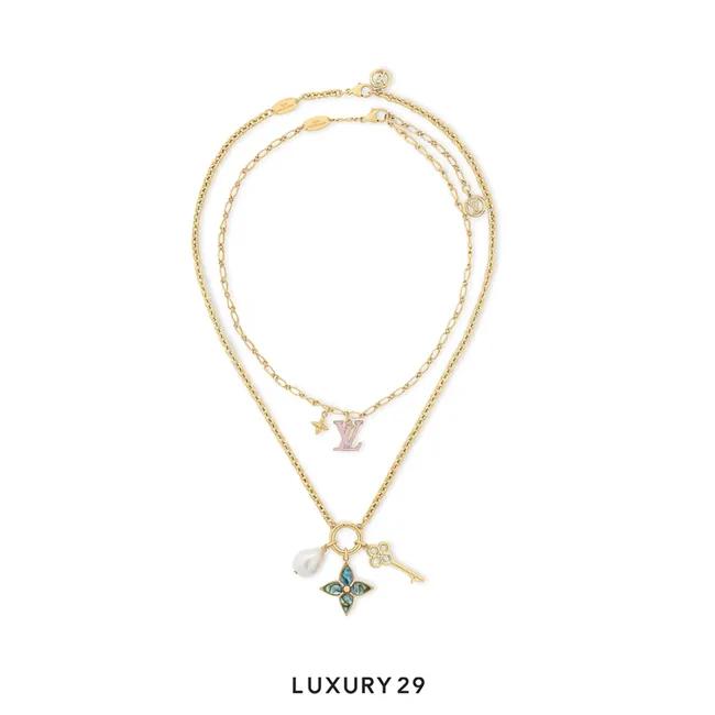 Louis Vuitton LV Layer Necklace Gold