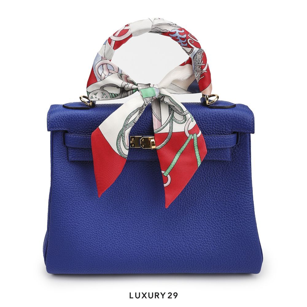 Hermes Cliquetis twilly Grenadine / Blanc / Vert(Free Size, Grey)