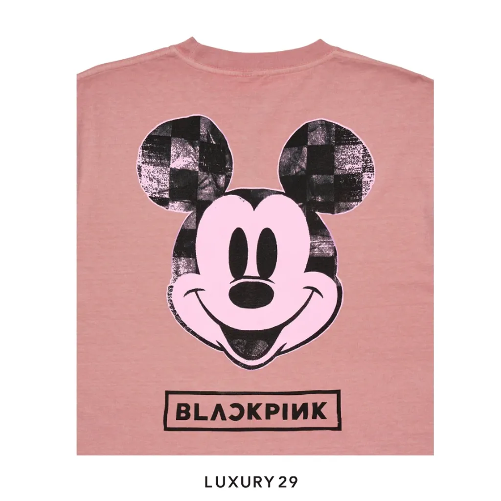 Complex Disney x BLACKPINK Mickey Tee - Washed Rose(S, Pink)