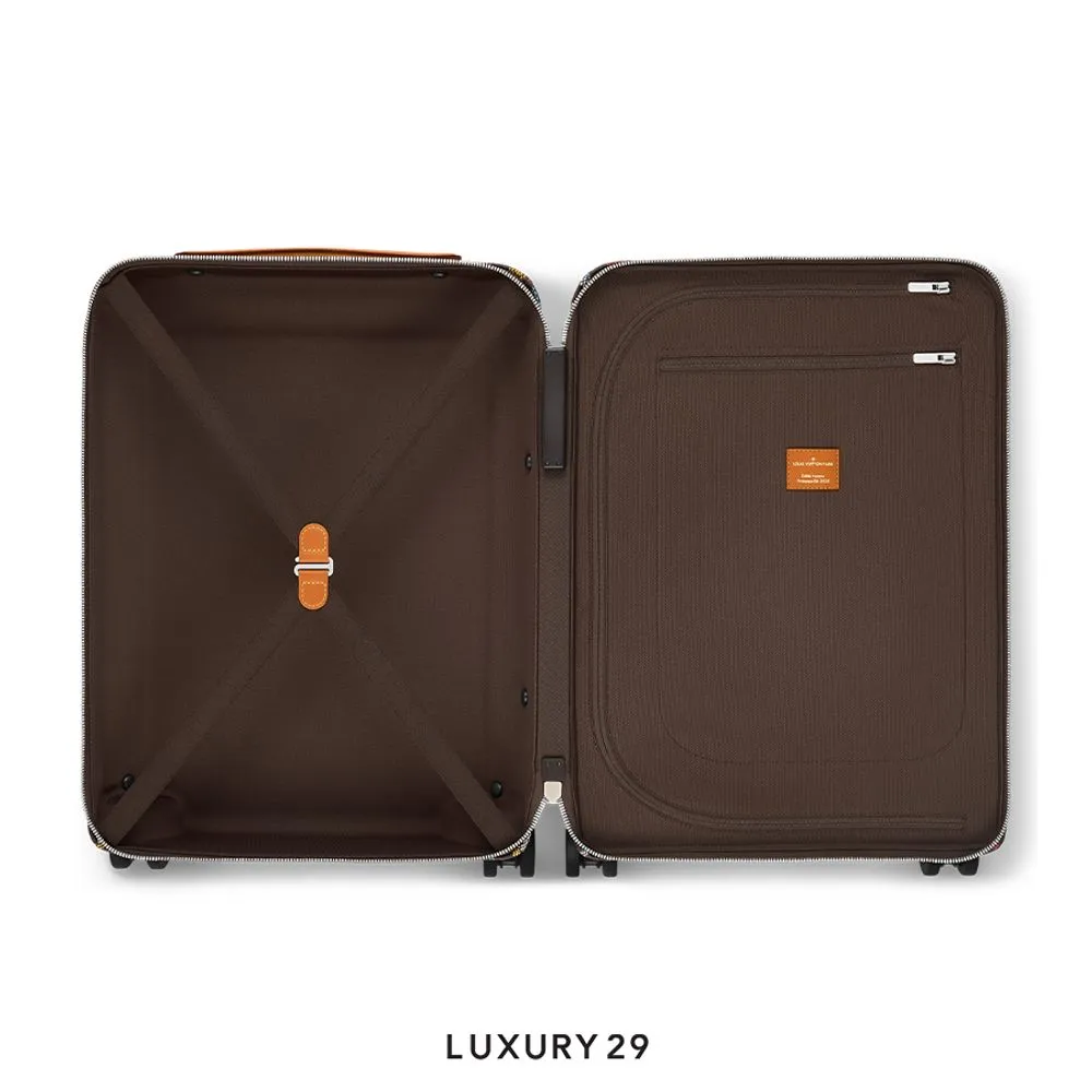 Louis Vuitton LV Horizon 55 Suitcase Cowhide leather trim LVers Damier Ebene coated canvas Multicoloured(Large, Multicolour)