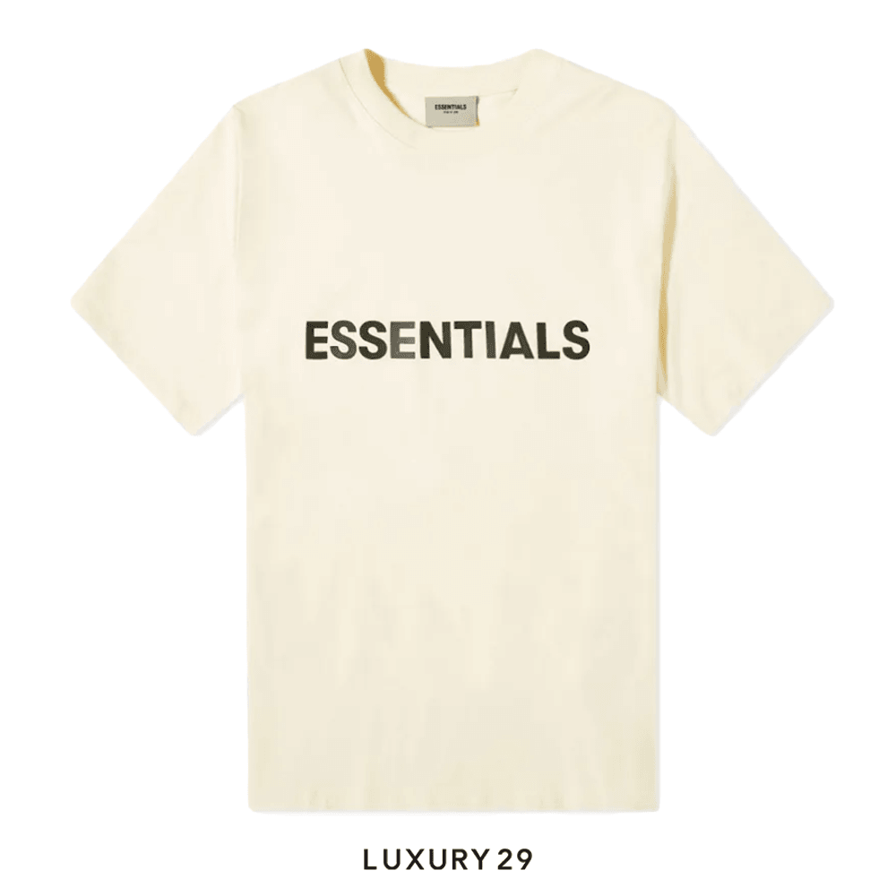 Essentials Fear Of God T-Shirt Buttercream (SS22)(XS, Neutrals)