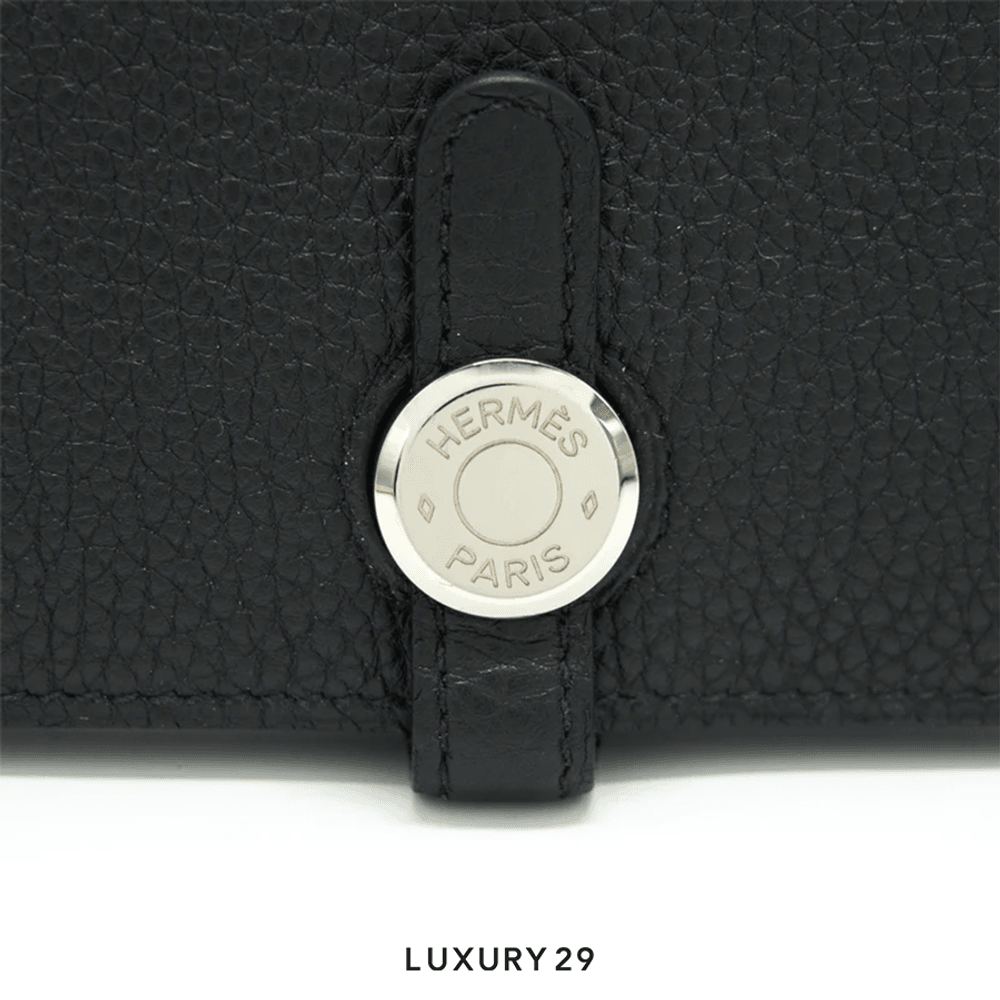Hermes Dogon Wallet(Medium, Black)