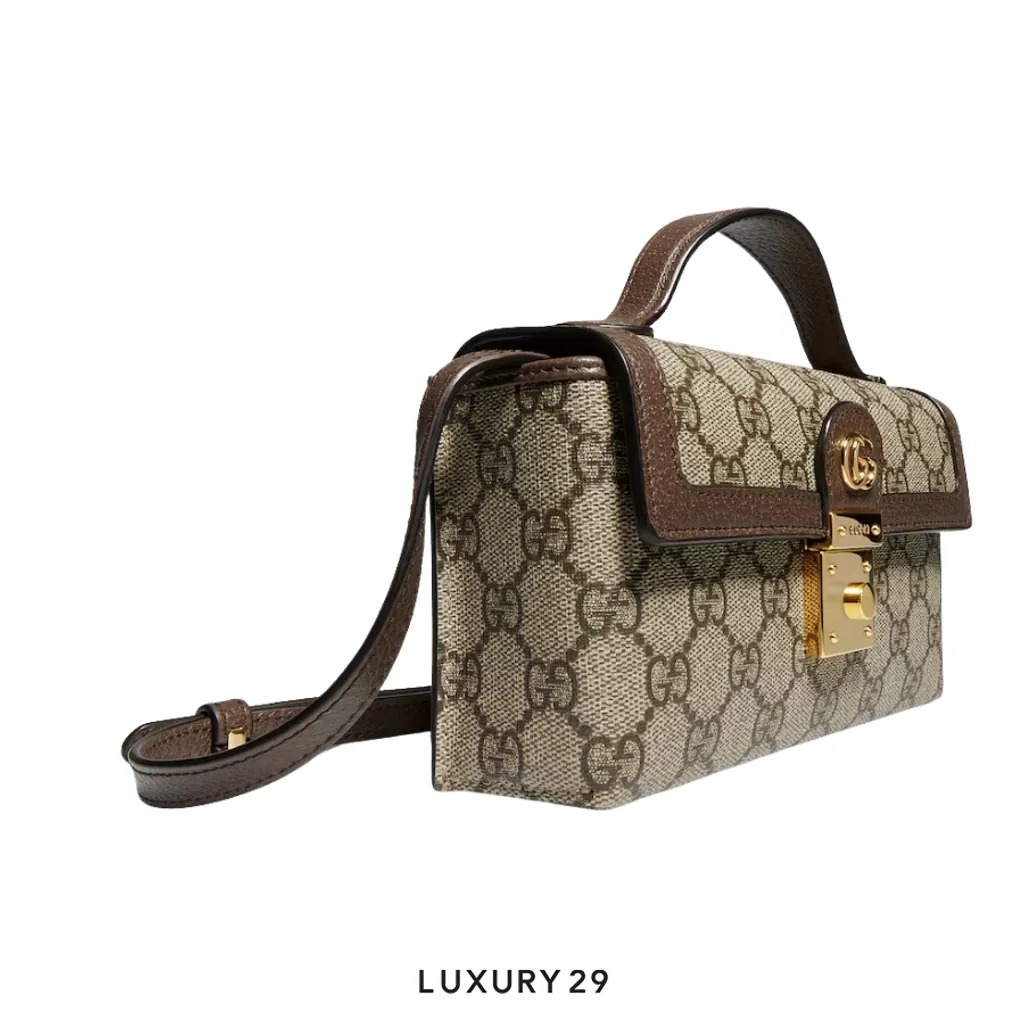 Gucci Ophidia mini top handle bag Brown(Mini, Brown)