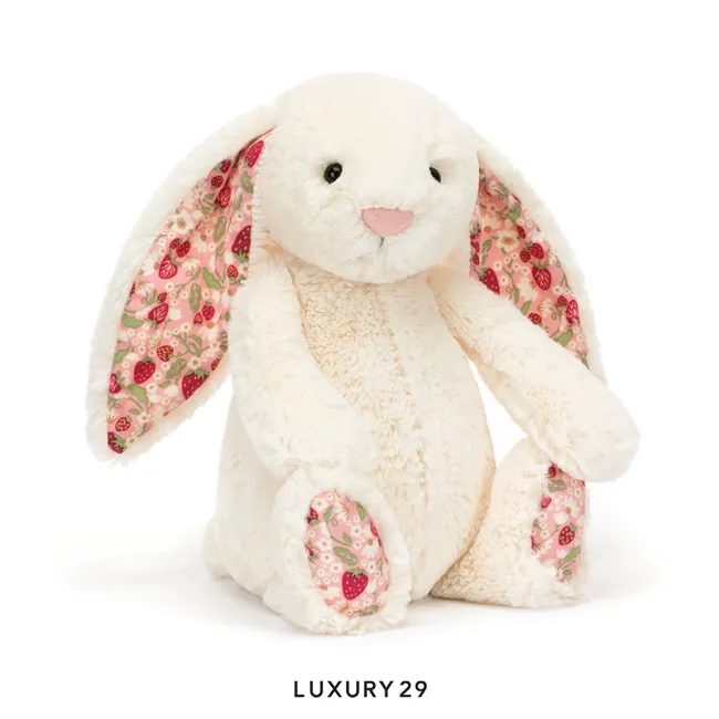 JellyCat Blossom Cream Bunny Berry