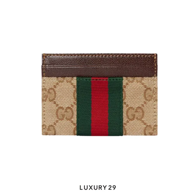 Gucci GG card case with Web