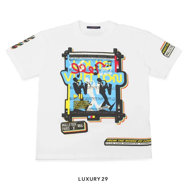 Louis Vuitton LV Jazz Flyers Short-Sleeved T-Shirt