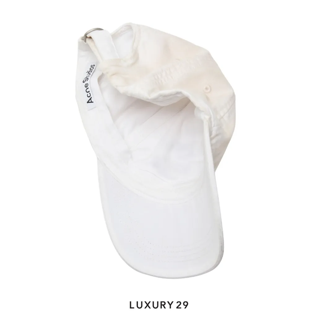 Acne Studios Logo cap Dusty White(Free Size, White)