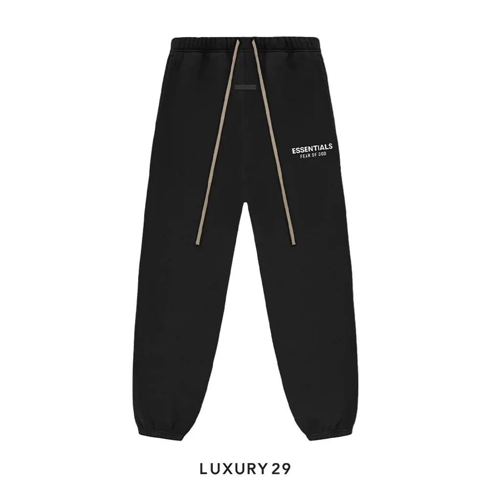 ESSENTIALS FEAR OF GOD fleece sweatpants Black(S, Black)
