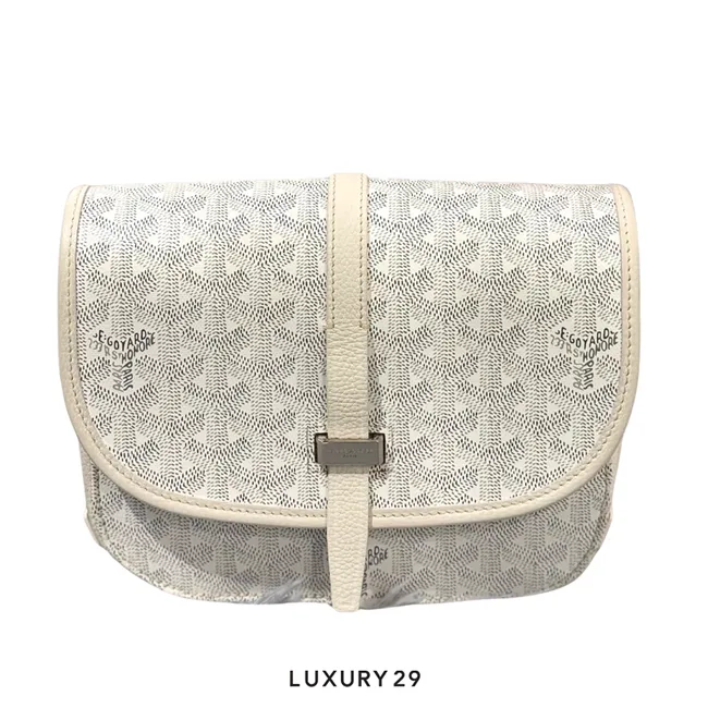 Goyard Belvedere PM Bag White