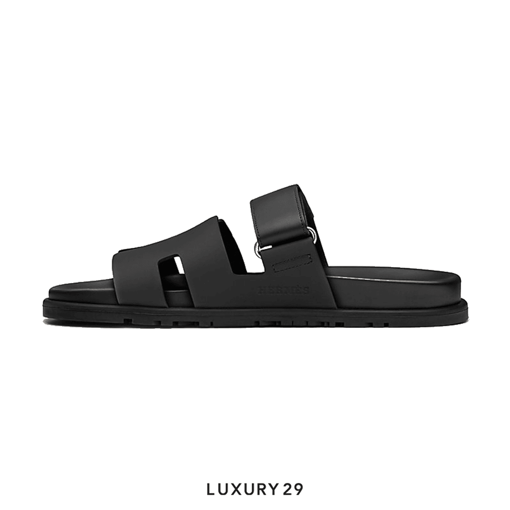 Hermes Chypre sandal Noir(37.5, Black)