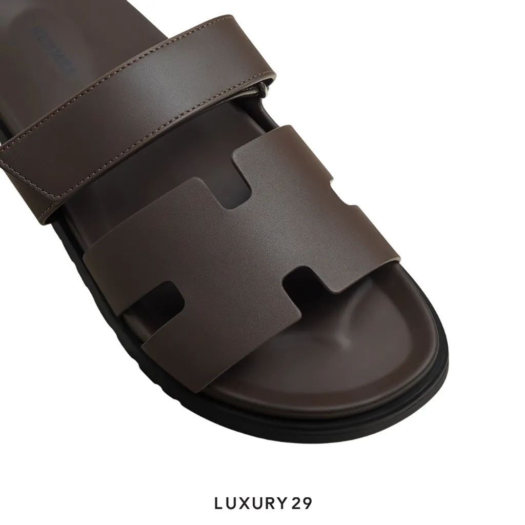 Hermes Chypre sandal Veau Ecorce(45, Brown)