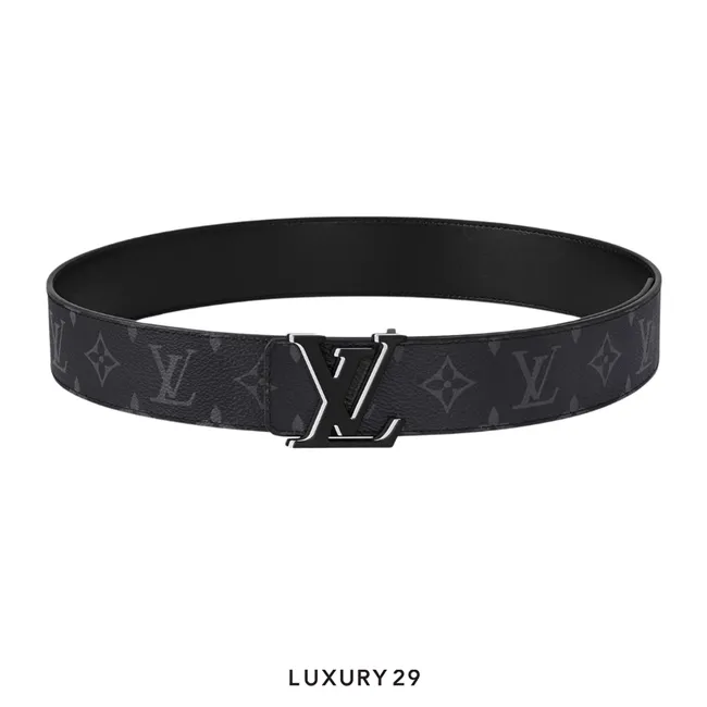 Louis Vuitton LV Optic belt 40mm wide reversible Black (90cm)
