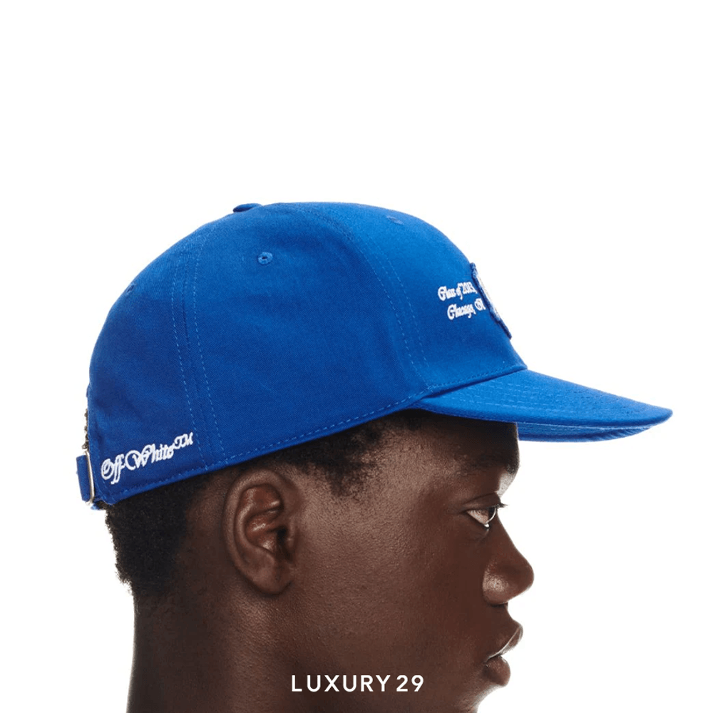 Off-White VA Baseball Drill Cap 'Dark Blue/White'(Free Size, Blue)