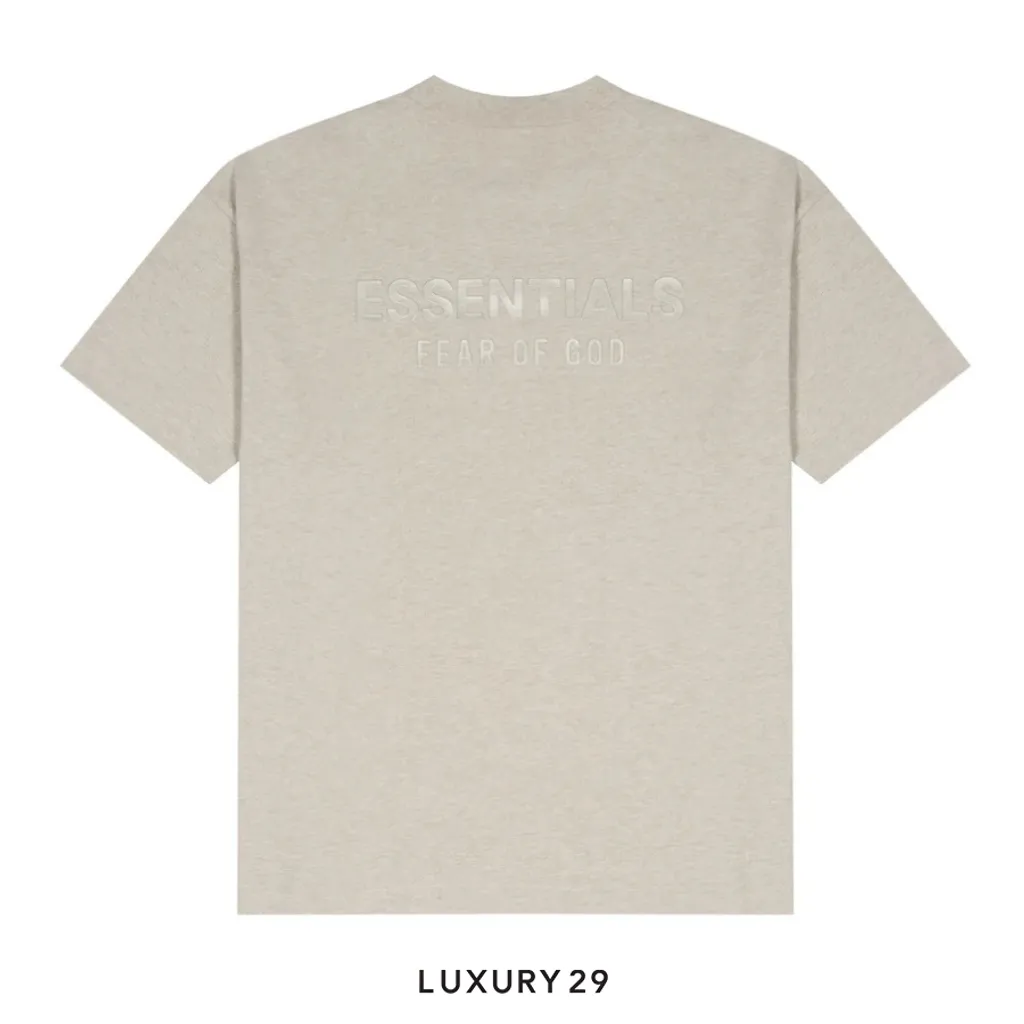Fear of God Essentials Classic Tee Heather Stone(XS, Neutrals)
