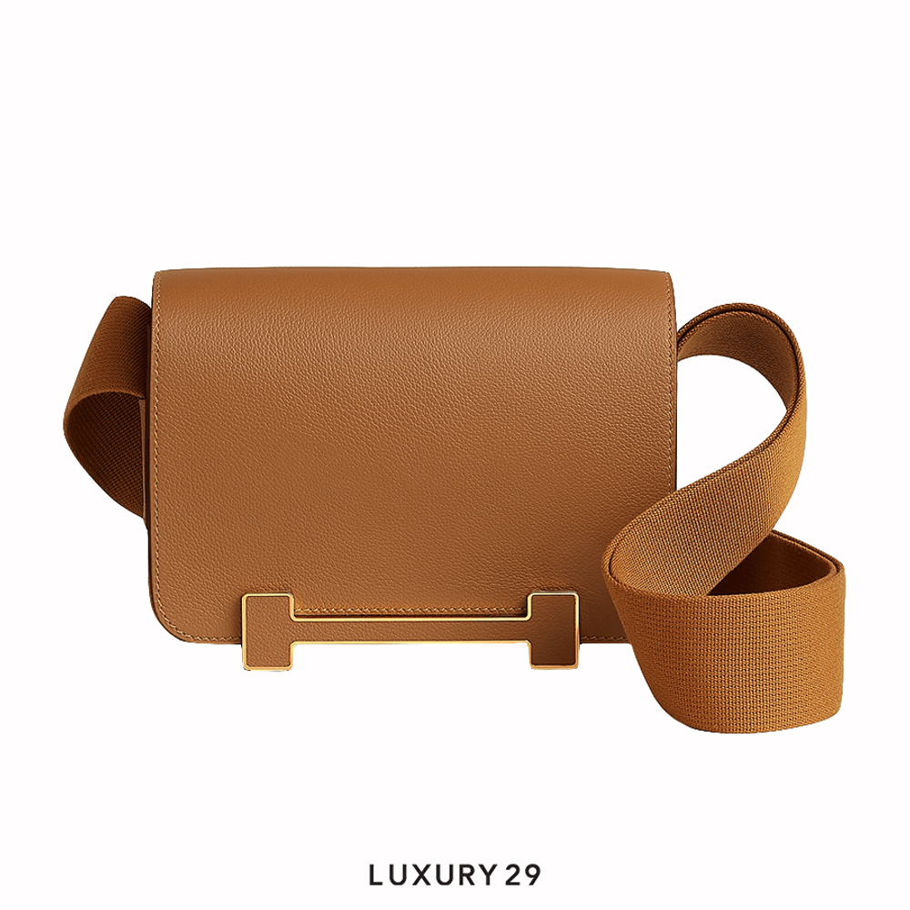 Hermes Geta Bag(Small, Brown)