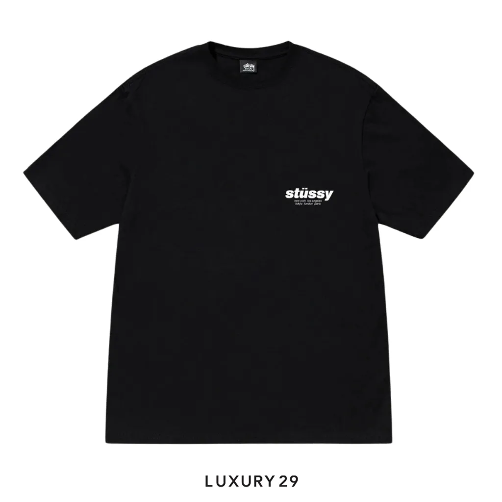 【STUSSY】Rollers T-Shirt Black - 25SS Stussy Rollers Tee Black Men's - SS25 - US