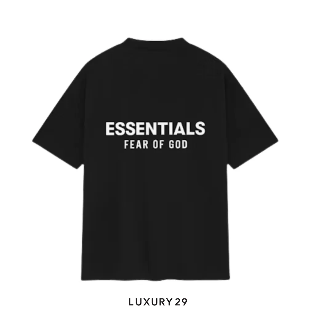 Essentials Fear Of God T-Shirt Jet Black (SS25)