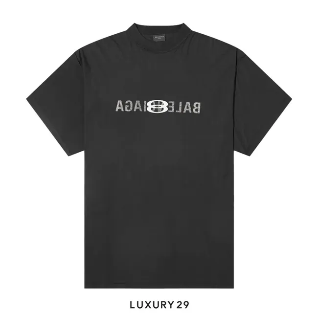 Balenciaga Inside Out T-Shirt Faded Black