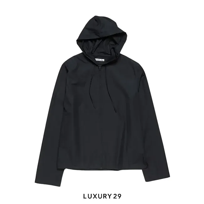 Acne Studios Hooded Shirt Zip Black