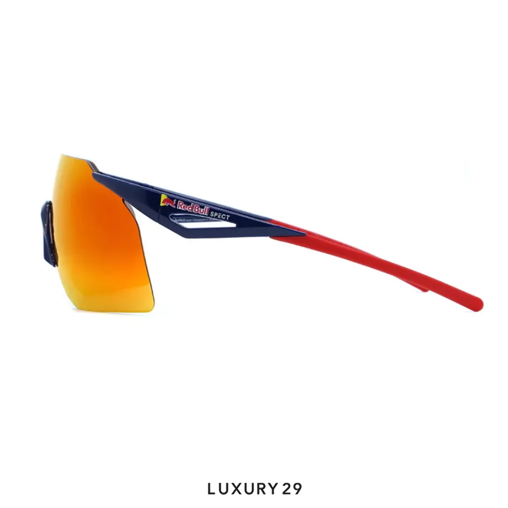 Red Bull Spect Sunglasses Gabe-02 brown with red mirror(Free Size, Orange)