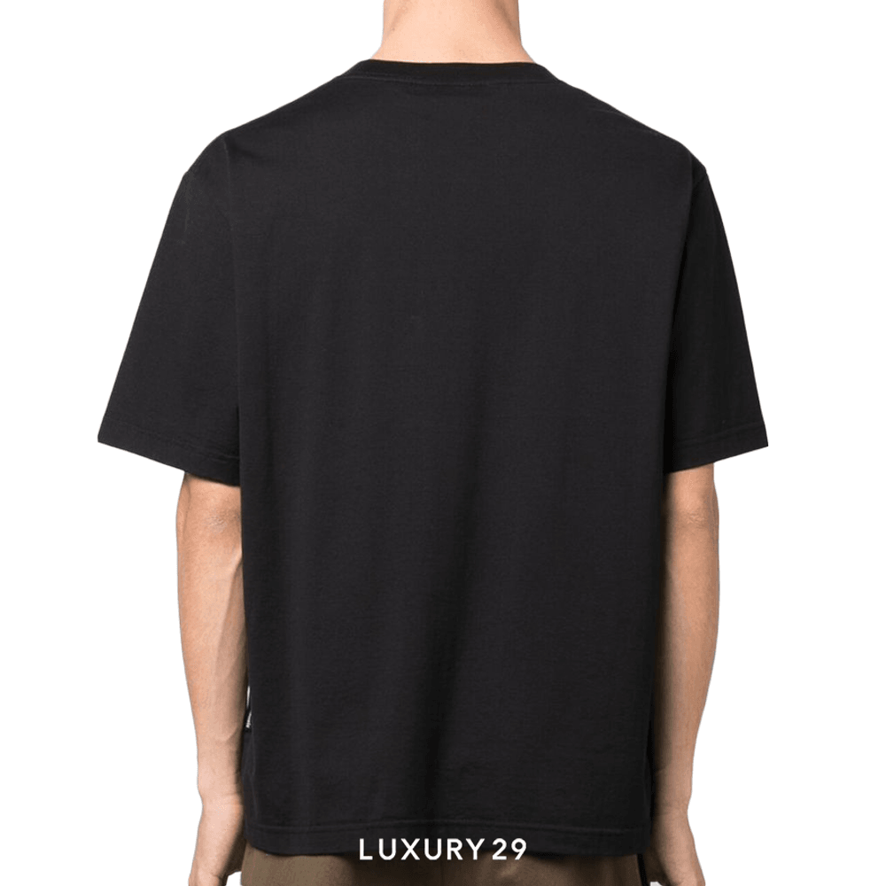 Palm Angels PA logo-embroidered T-shirt(L, Black)