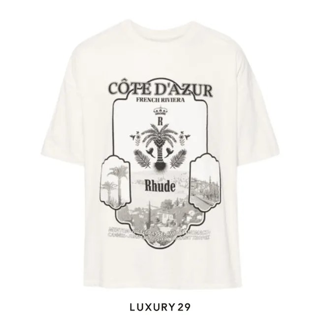 Rhude AZUR MIRROR TEE VTG WHITE