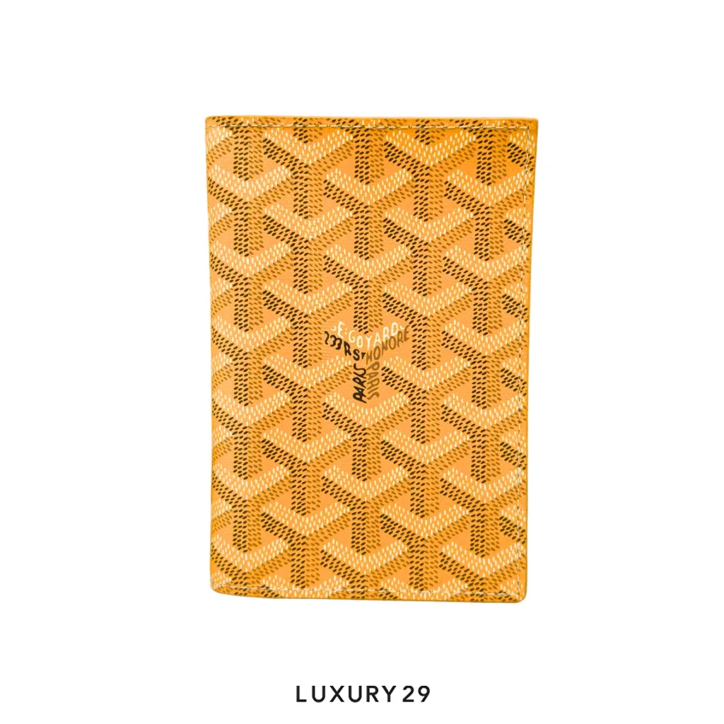 Goyard Grenelle Passport Cover Yellow(Small, Yellow)