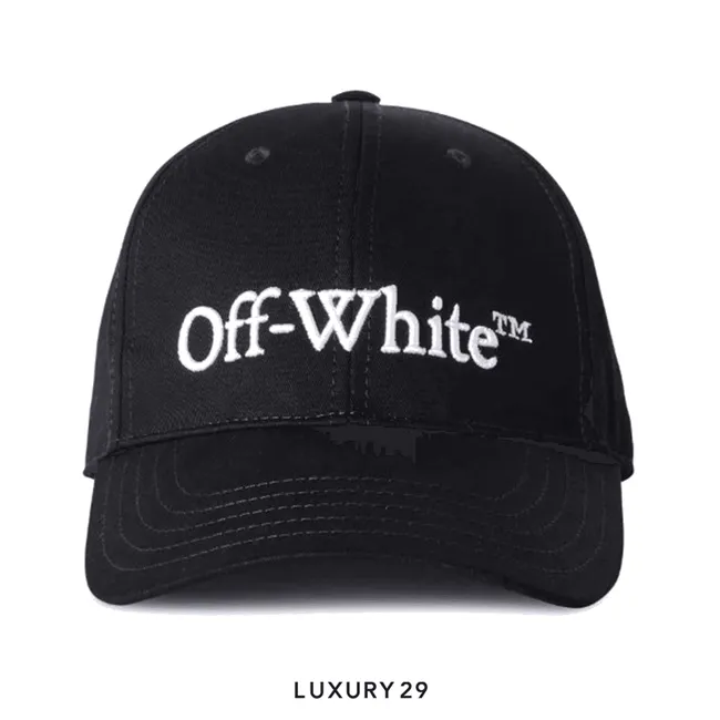 Off-White Bookish Dril baseball cap