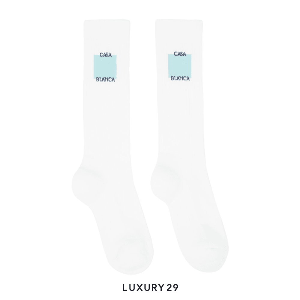 CASABLANCA Casa Sport Socks White(Free Size, White)