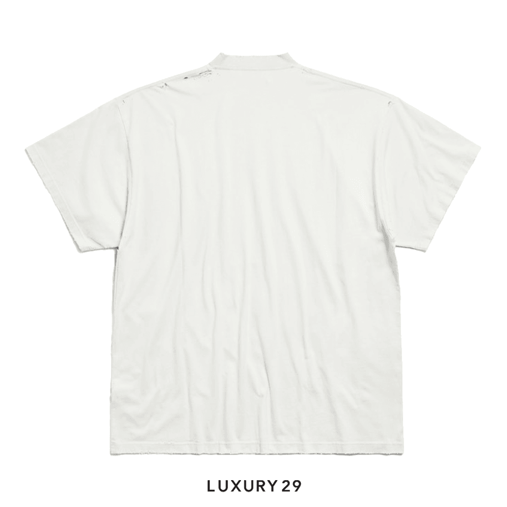 Balenciaga Men's Not Been Done T-shirt Oversized in White(S, White)