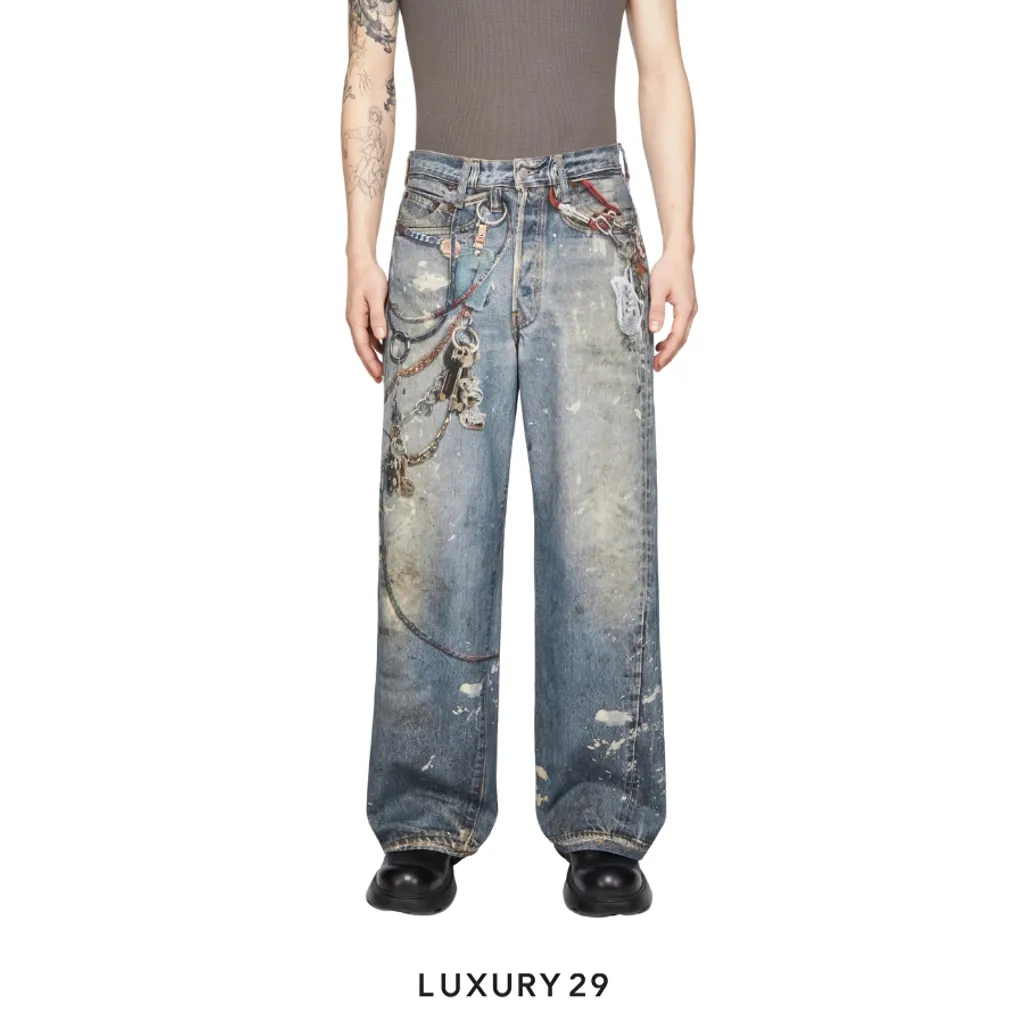 Acne Studios Loose fit jeans - 1981 Mid Blue(XS, Blue)