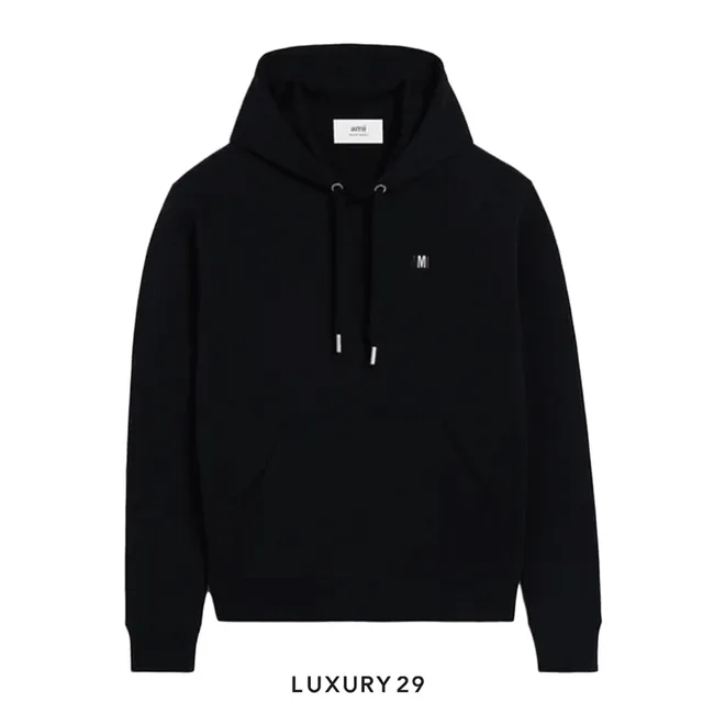AMI BLEU BLANC ROUGE HOODIE BLACK