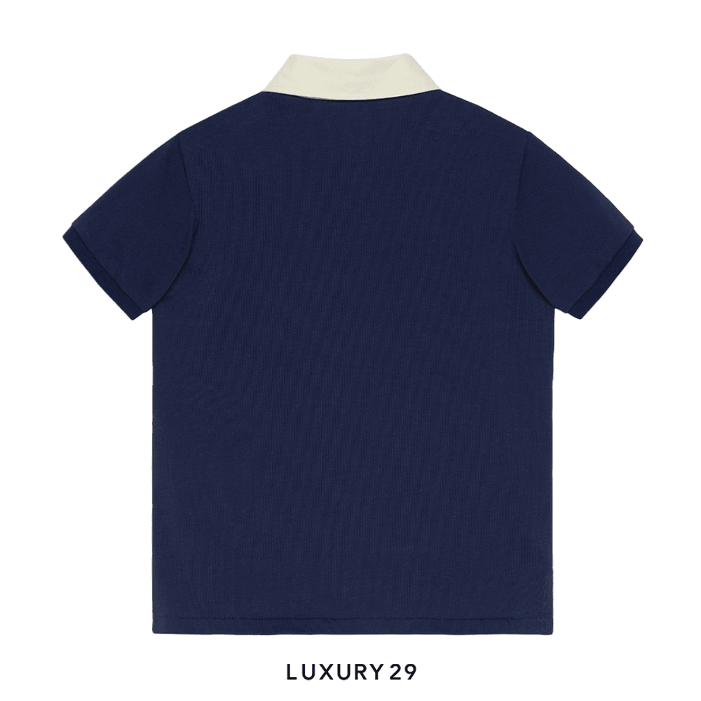 Kid GUCCI COTTON WEB POLO T-SHIRT(8A, Multicolour)