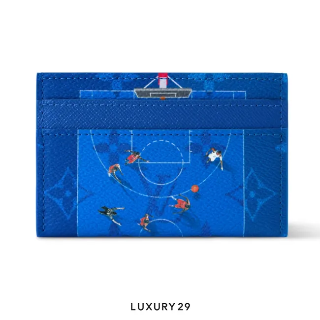 Louis Vuitton LV Double Card Holder Exclusive Online Pre-launch Blue