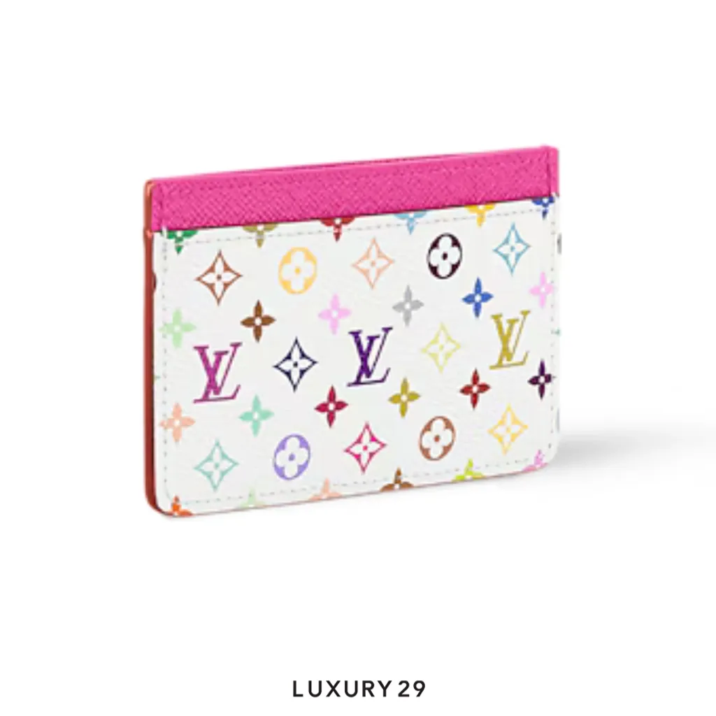 Louis Vuitton LV x TM Card Holder Monogram Canvas Multicolor(Small, White)