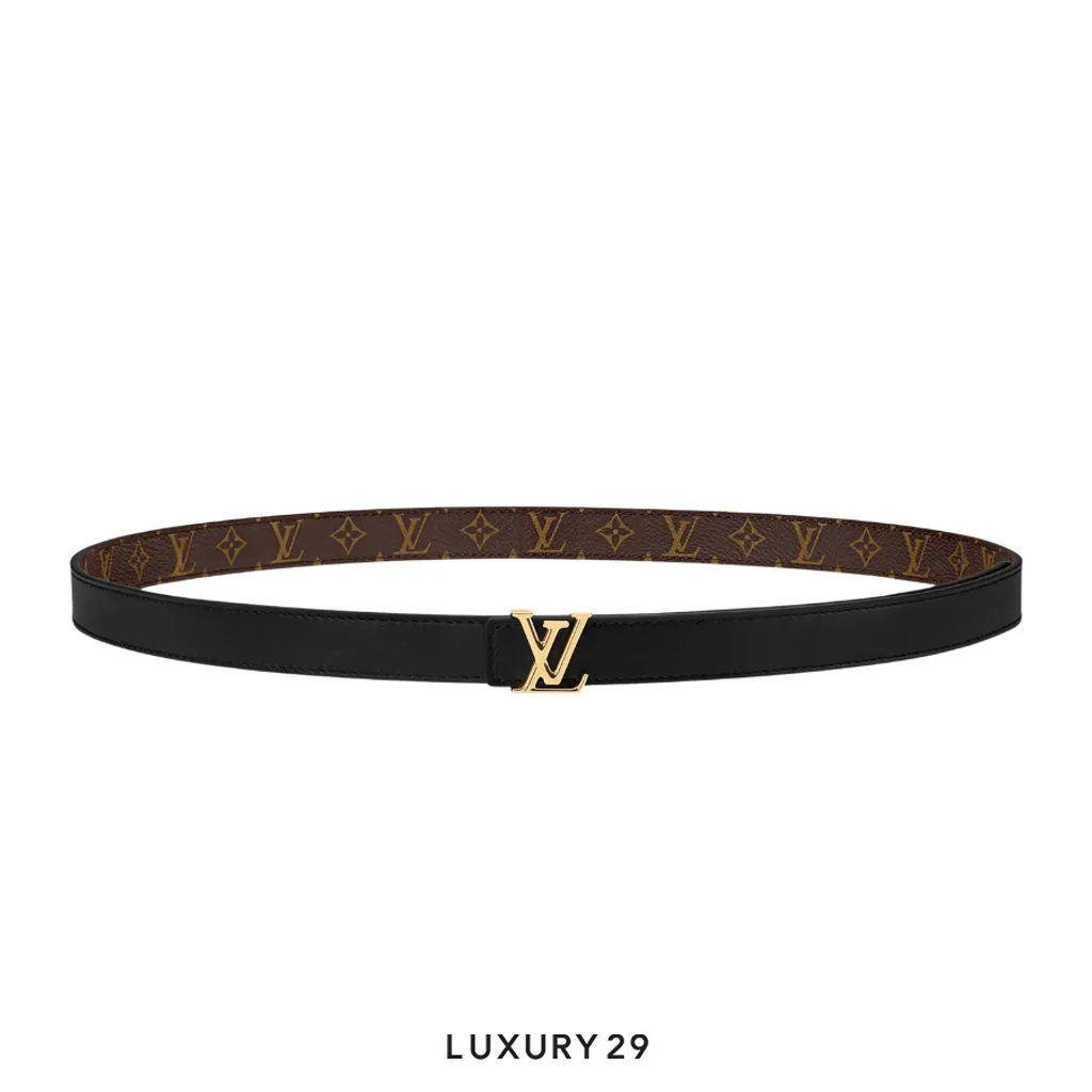 Louis Vuitton LV Iconic belt 20mm wide reversible Black(85cm)(20, Black)