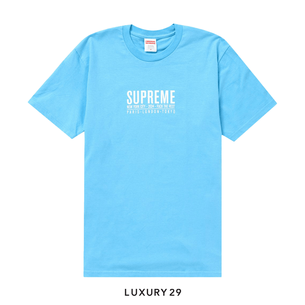 Supreme Paris Tee 'Bright Blue'(M, Blue)