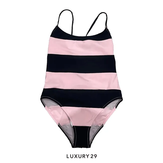Chanel Swimsuit Stretch Jersey Black & Pink