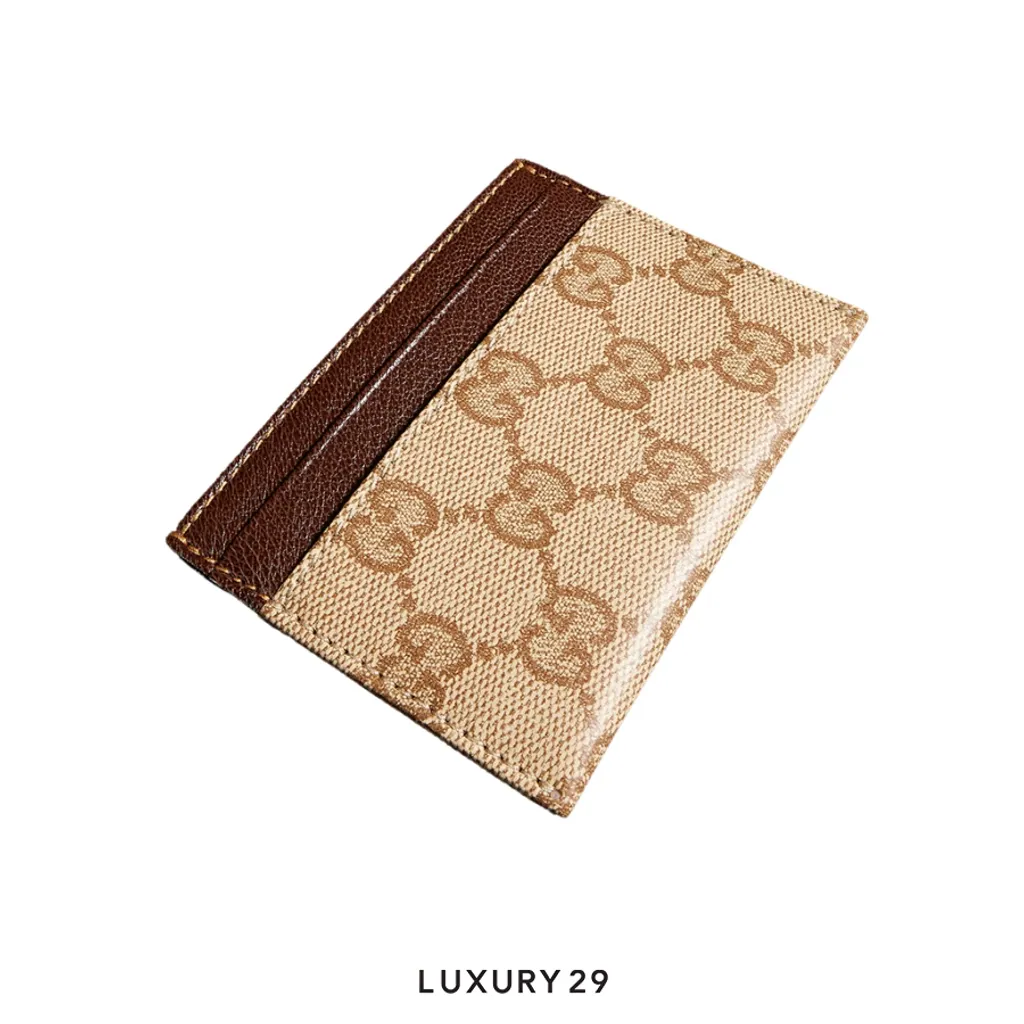 Gucci Essence Classic card case Brown(Mini, Brown)